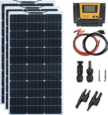 Zdjęcie produktu dla Panel słoneczny, elastyczna konstrukcja, wysoka wydajność, 300W 12V