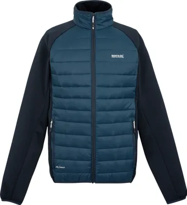 Produktbild von Regatta - "Clumber IV" Hybridjacke Durchgehender Reißverschluss für Herren RG9074 (S) (Dunkel-Jeansblau/Marineblau)