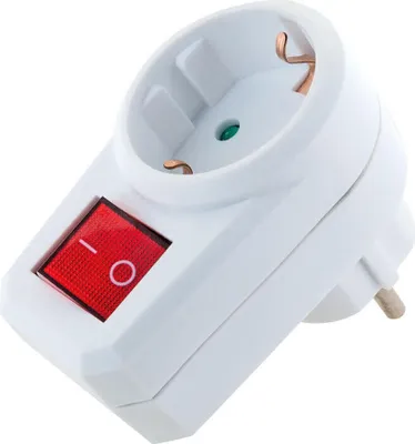 Produktbild von Schwaiger Steckdose 1xSchuko mit Schalter, weiß