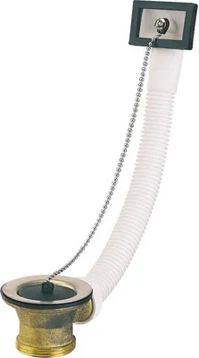 Produktbild von Messing-Waschtischablauf mit T-Stück, D50