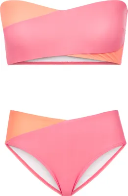 Produktbild von LSCN by Lascana Bandeau-Bikini Auri coral-pink Größe 38 Cup C/D