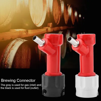 Zdjęcie produktu dla 2 PCS 1/4 "Tall Pin Lock Corny Keg Zestaw łączników do piwowarstwa domowego