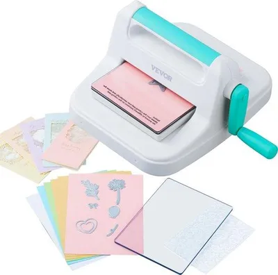 Productafbeelding van Famanu stansmachine complete set - Voor scrapbooking en het maken van kaarten - 16 cm