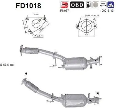 Zdjęcie produktu dla Filtr Czastek Stalych Dpf Renault Koleos 2,0Dci Euro 4
