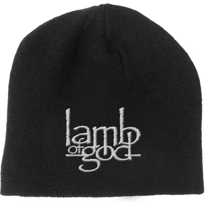 Produktbild von Beanie-Mütze mit Lamb Of God-Logo