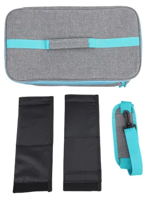 Image de Sac de premiers secours – Trousse de transport de médicaments – Sac de rangement pour matériel d'urgence – Pour la voiture, la maison, le bureau et les activités de plein air – Gris – 18 x 23 x 40 cm / 7,09 x 9,06 x 15,75 pouces