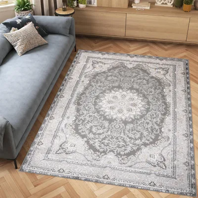 Obrázek produktu pro Tapiso Koberec HERA Moderní šedá Obývací pokoj Ložnice 160 x 230 cm