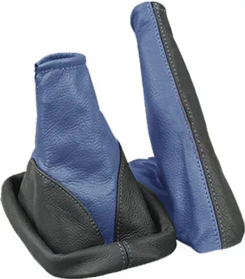 Produktbild von Schaltsack + Handbremssack passend für Opel Astra G Bj. 1998-2009 Schwarz-Blau