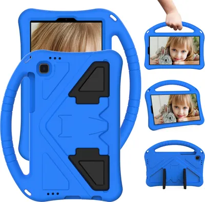 Obrázek produktu pro Dětské pouzdro pro Samsung Galaxy Tab A7 Lite 8,7" 2021 SM-T220/T225/T227, Eva Lightweight Shockproof Foldable Stand, Kids Grip Protective Cover Blue