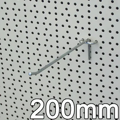 Produktbild von Einfachhaken für Lochblech, L= 200 mm 100 Stück