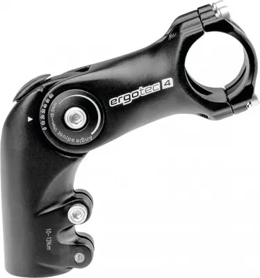 A black bicycle stem is shown against a white background.