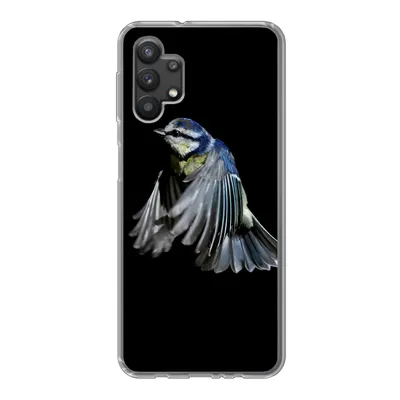 Produktbild von MuchoWow® Handyhülle Schutzhülle Hülle für Samsung Galaxy A32 5G Vögel - Federn - Schwarz Silikon Softcase Handy Hülle - Softcase
