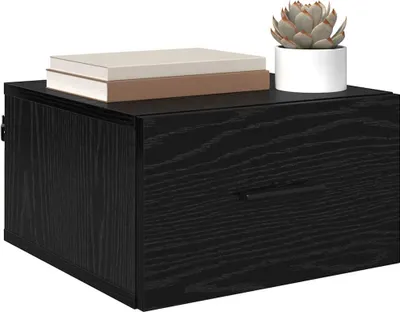 Zdjęcie produktu dla vidaXL Stolik nocny o wyglądzie czarnego dębu 35 x 35 x 20 cm materiał drewnopochodny