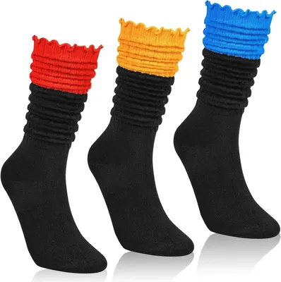 Produktbild von Damen Strick-Kniestrümpfe 3er-Pack, Mehrfarbig, Einheitsgröße