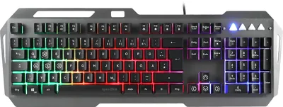 Produktbild von SPEEDLINK LUNERA Metal Rainbow Gaming Tastatur schwarz