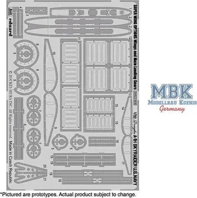 Productafbeelding van Super Wing Serie, fotogeëtste vleugels, hoofdwielonderstel, schaal 1:32, SWS-003M06