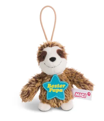 Produktbild von Faultier Bester Papa 8cm mit Loop