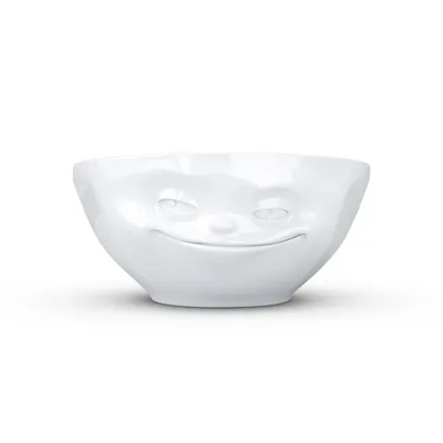 Produktbild von Fiftyeight Schale Grinsend 350 ml weiß Müslischale Suppenschale Salatschale