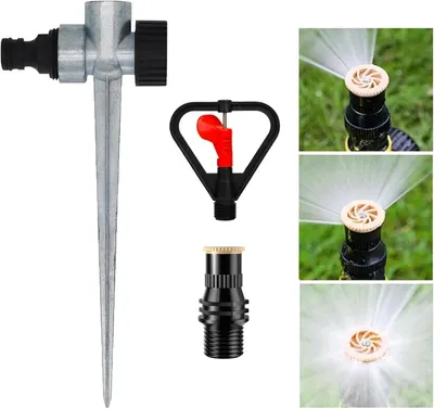 Produktbild von Gartensprenger 3 Stück, 360 Grad verstellbar, für Rasen