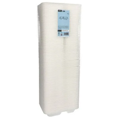 Produktbild von Siegelschalen, XPS 2-geteilt 725 ml 4,2 cm x 18,5 cm x 23,5 cm weiss laminiert