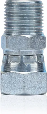 Produktbild von Rosfix Drehkupplung 1/4" IG auf 3/8" AG – 400bar Edelstahl | 60° Kegeldichtung | Für Farbspritzgerät & Hochdruckschlauch