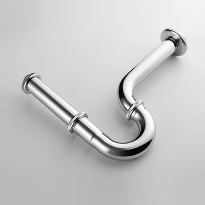 Obrázek produktu pro Sifonové umyvadlo - univerzální sifonové koupelnové umyvadlo 1 1/4" x 32 mm, odtoková trubka z nerezové oceli pro koupelnové a kuchyňské dřezy