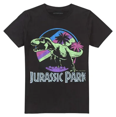 Obrázek produktu pro Tričko "Retro" s motivem Jurassic Park, uni, pro muže/ženy, model TV42173 (velikost S), barva černá
