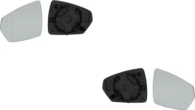 Produktbild von Spiegelglas Links & Rechts Set passend für Audi A1 07/18- mit Trägerplatte asp 2G0857521 Johns