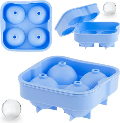 Produktbild von Formen Für Grosse Eiskugeln Silikonkugeln 5Cm X4 Für Whisky