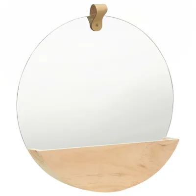 Immagine prodotto di Specchio da Parete in Legno Massello di Pino 35 cm