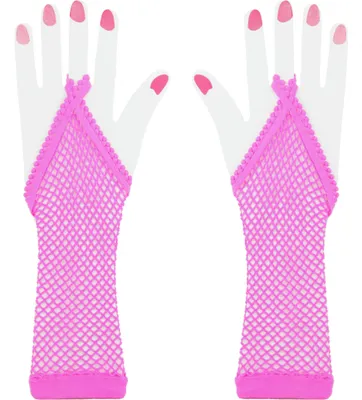 Produktbild von pinke Netzhandschuhe für Damen