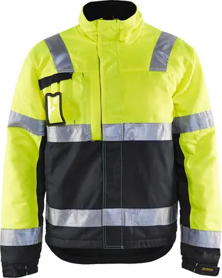 Produktbild von BLAKLÄDER® Herren Warnjacke Winter 4862 gelb, schwarz Größe L