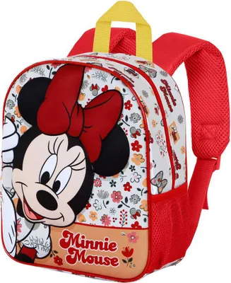 Obrázok produktu pre Batoh Disney Minnie Mouse Flowered-Backpack 3D Elite, červený, 25 x 30 cm, objem 7 litrov