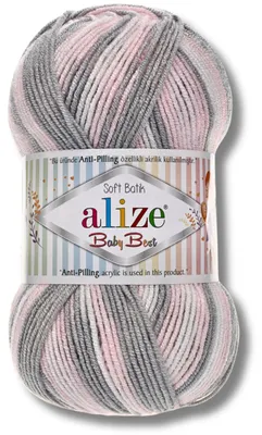 Produktbild von Alize 1x 100g Baby Best Batik Wolle mit Farbverlauf, Antipilling, Häkeln, Stricken (6664)