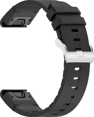 Obrázek produktu pro INF Kompatibilní se silikonovými koženými řemínky řady Garmin Fenix Černá 26 mm
