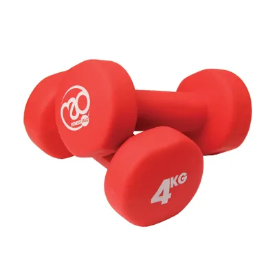 Produktbild von Fitness Mad - Hantel-Satz (2er-Pack) MQ676 (4 kg) (Rot)