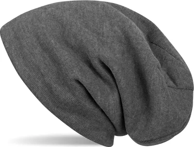 Produktbild von styleBREAKER warme Feinstrick Beanie Mütze mit sehr weichem Fleece Innenfutter, Longbeanie unifarben, Uni 04024092