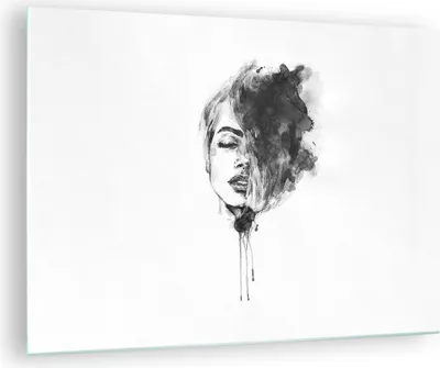Produktbild von Bilder auf glas - Einteilig - Frau Gesicht Abstraktion - 70x50cm - Glasbilder - Wandbilder - Bilder - zum Aufhängen bereit - Wanddekoration aus Glas - Glas Bilder - Wandbild auf Glas - GAA70x50-4934