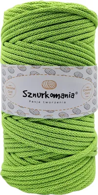 Zdjęcie produktu dla Sznurek bawełniany z rdzeniem 5mm 100m, przędza do makramy, sznurek do makramy, sznurek szydełkowy, przędza naturalna, pleciony sznurek bawełniany,