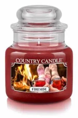 Productafbeelding van Country Candle Fireside, mini geurkaars met één lont (104 gram)