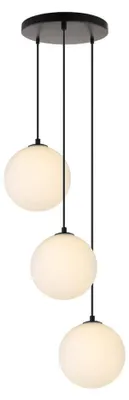 Produktbild von HOME DELUXE Hängeleuchte aus Glas SUNA Weiß - 3-flammig | Pendelleuchte Deckenlampe Hängelampe