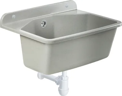 Immagine prodotto di lavello gospo con sifone, 46 x 37 x 20 cm, lavabo in plastica, vasca per garage