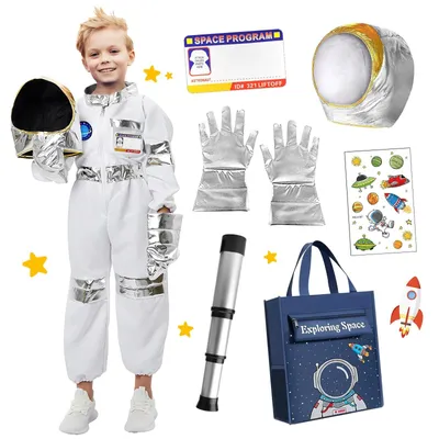 Zdjęcie produktu dla Strój astronauty dla dzieci, z kaskiem i akcesoriami