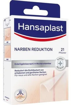 Obrázek produktu pro Hansaplast 2728 Hansaplast Pflaster NARBEN REDUKTION 2728 transparent 38 x 68 mm, 21 St.