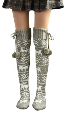 Produktbild von Extra lange Overknie-Socken für Damen, in stilvollem Design