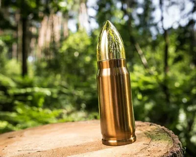 Image de Thermos en or en forme de moyeu