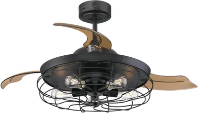 Obrázek produktu pro Stropní ventilátor Dunlin 105 cm s osvětlením LED a dálkovým ovládáním