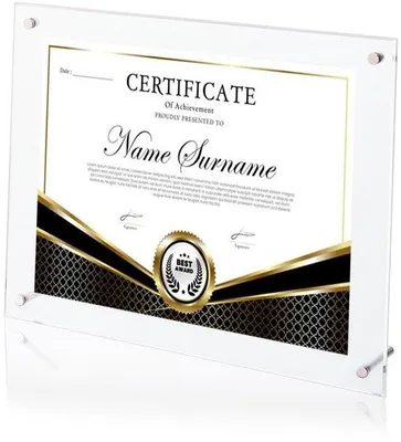 Immagine prodotto di Cornice fotografica in acrilico trasparente, rettangolare, dimensioni 28 x 24,1 cm, senza cornice, oggetto decorativo per la scrivania