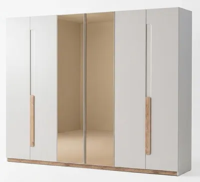 Obrázek produktu pro Šatní skříň, moderní styl, šedá barva, praktická, vhodná do ložnice