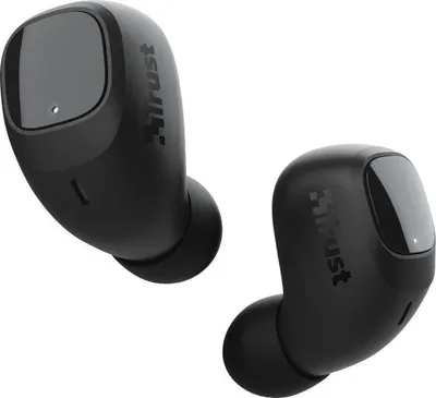 Zdjęcie produktu dla Trust Nika Compact, True Wireless Stereo (TWS), Połączenia/muzyka, 20 - 20000 Hz, 53 g, Zestaw słuchawkowy, Czarny